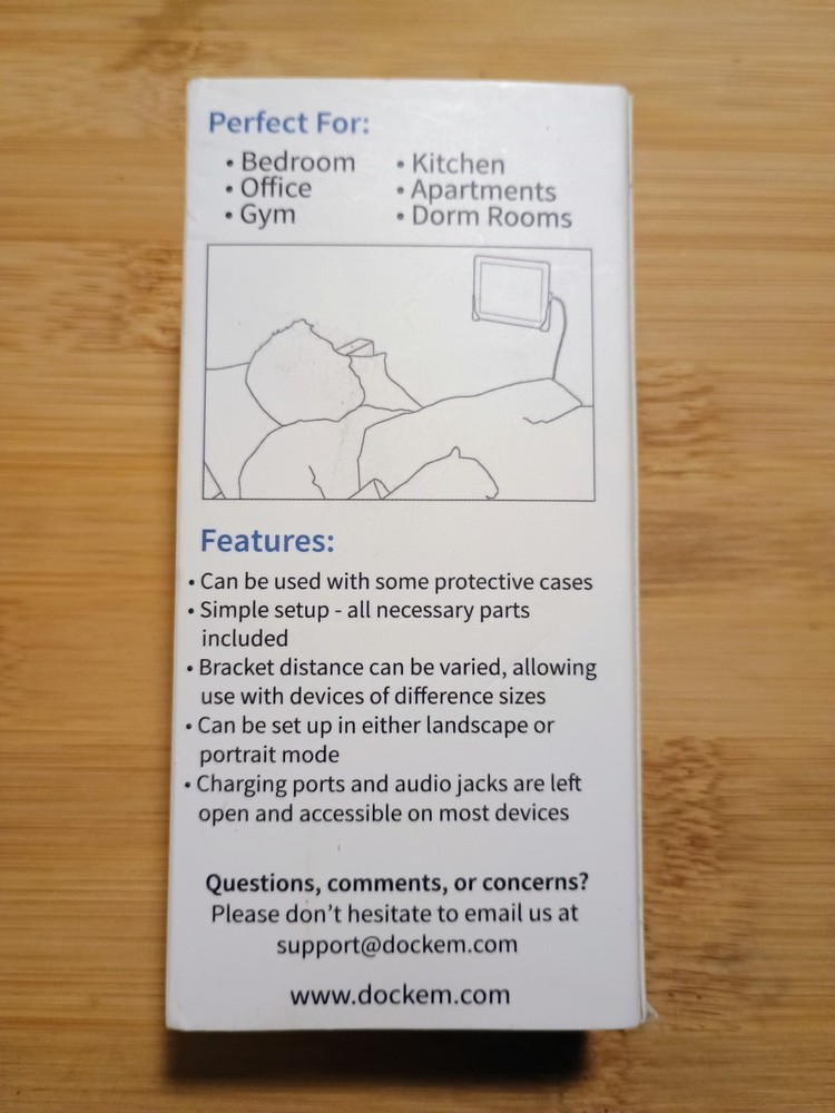 Koala Tablet Wall Mount/Dock - iPad, Samsung, Google / Damage-free Mounting NEW
