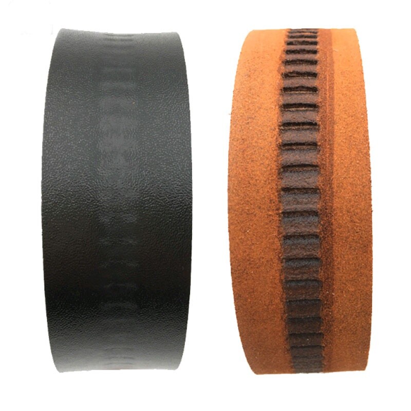 Brown Leather 120cm 47" Long Automatic Buckle Belt Blank Replace Strap Strip