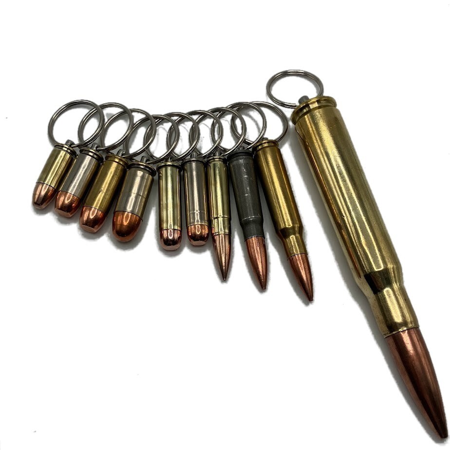 Bullet Key Chain Pin Style, Military, Police, Hunting and Shooting