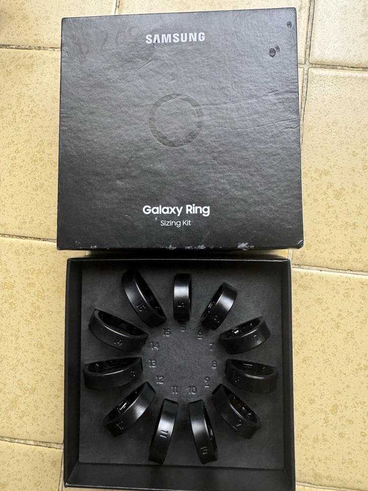 Samsung Galaxy Ring Sizing Kit (Black) Open Box