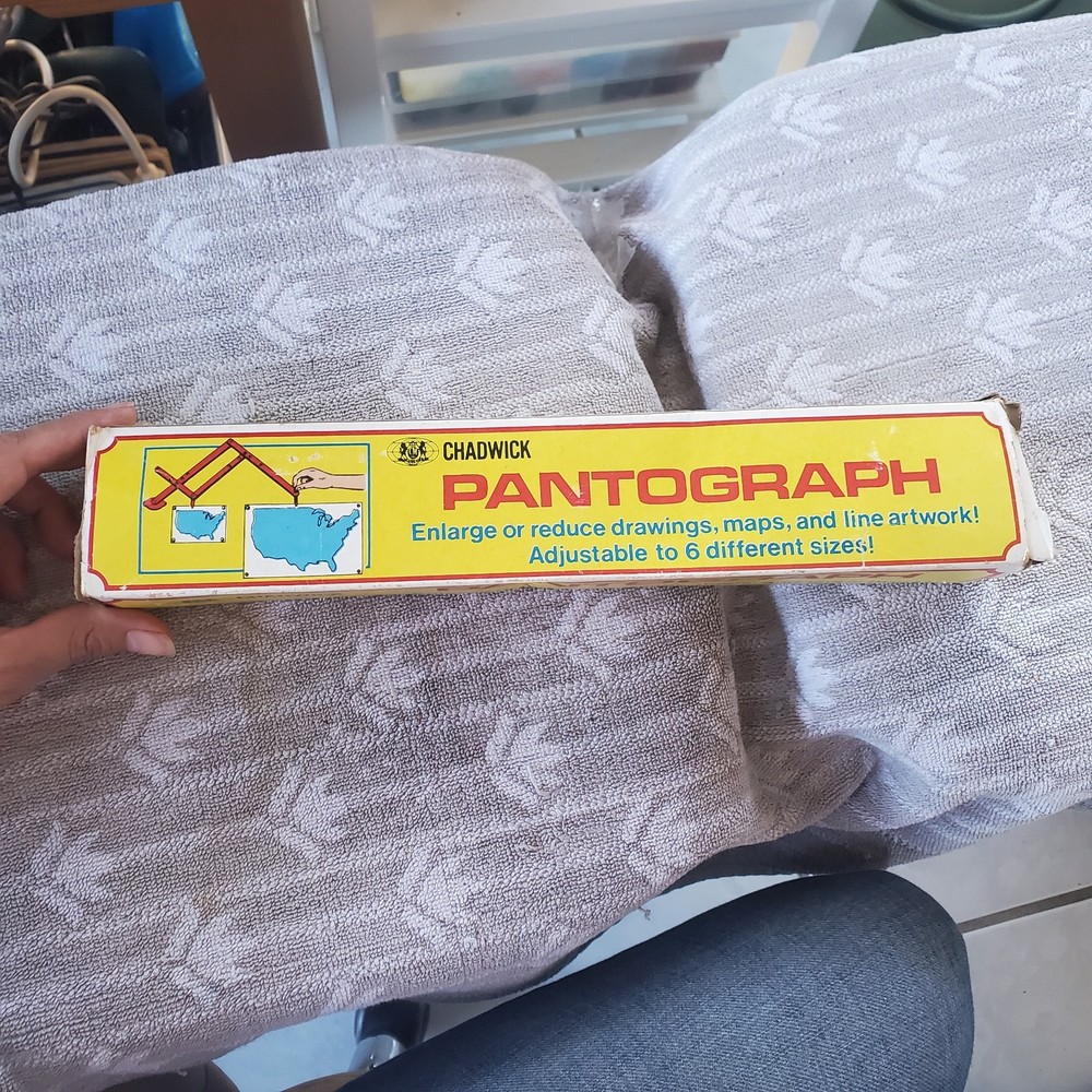 VINTAGE 1980 Chadwick Plastic Pantograph Enlarge & Reduce Drawing Map & Artwork