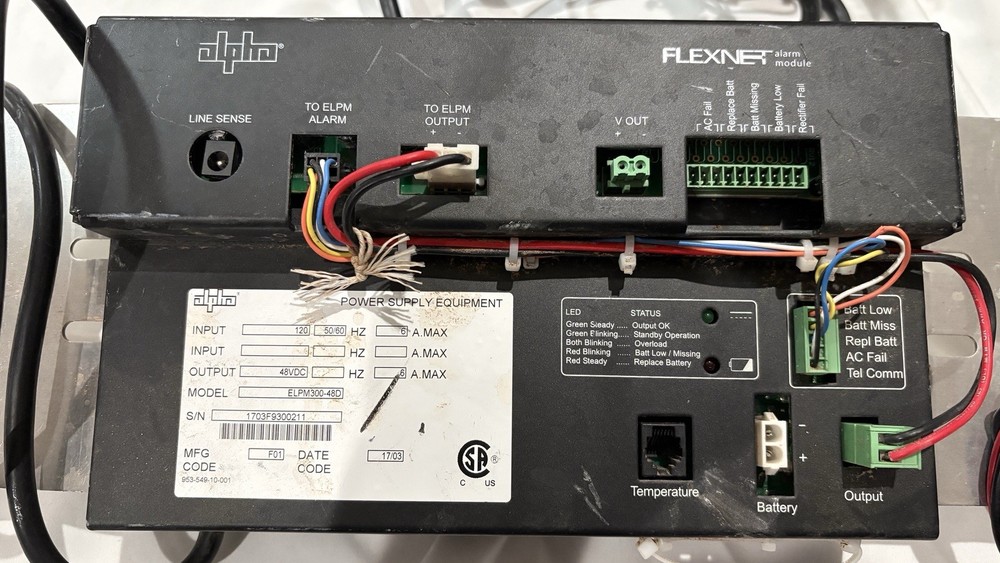 Alpha Technologies FlexNet ELPM300-48D DC UPS Power Supply