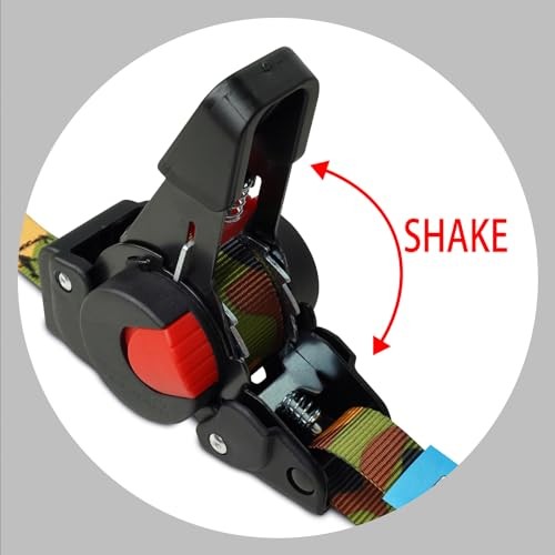ANLULOAD Retractable Ratchet Strap(),S Hook Retractable Tie Down 0.7In x 6.5Ft
