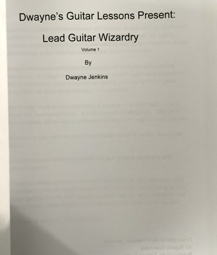Lead Guitar Wizardry Volume 1: A Comprehensive Training Course For Beginners