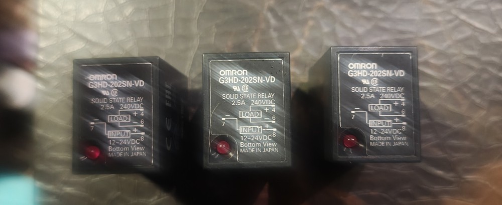 Omron Solid State Relay 3 Pcs.