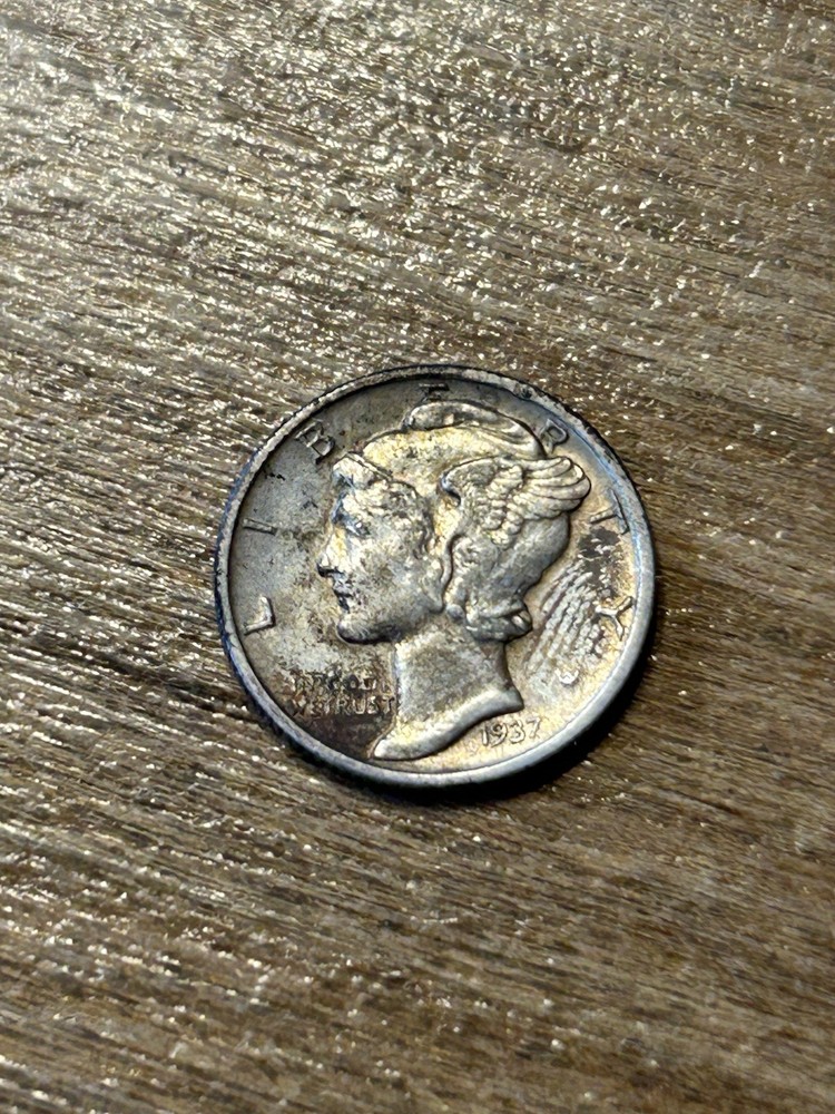 1937S Mercury Dime AU