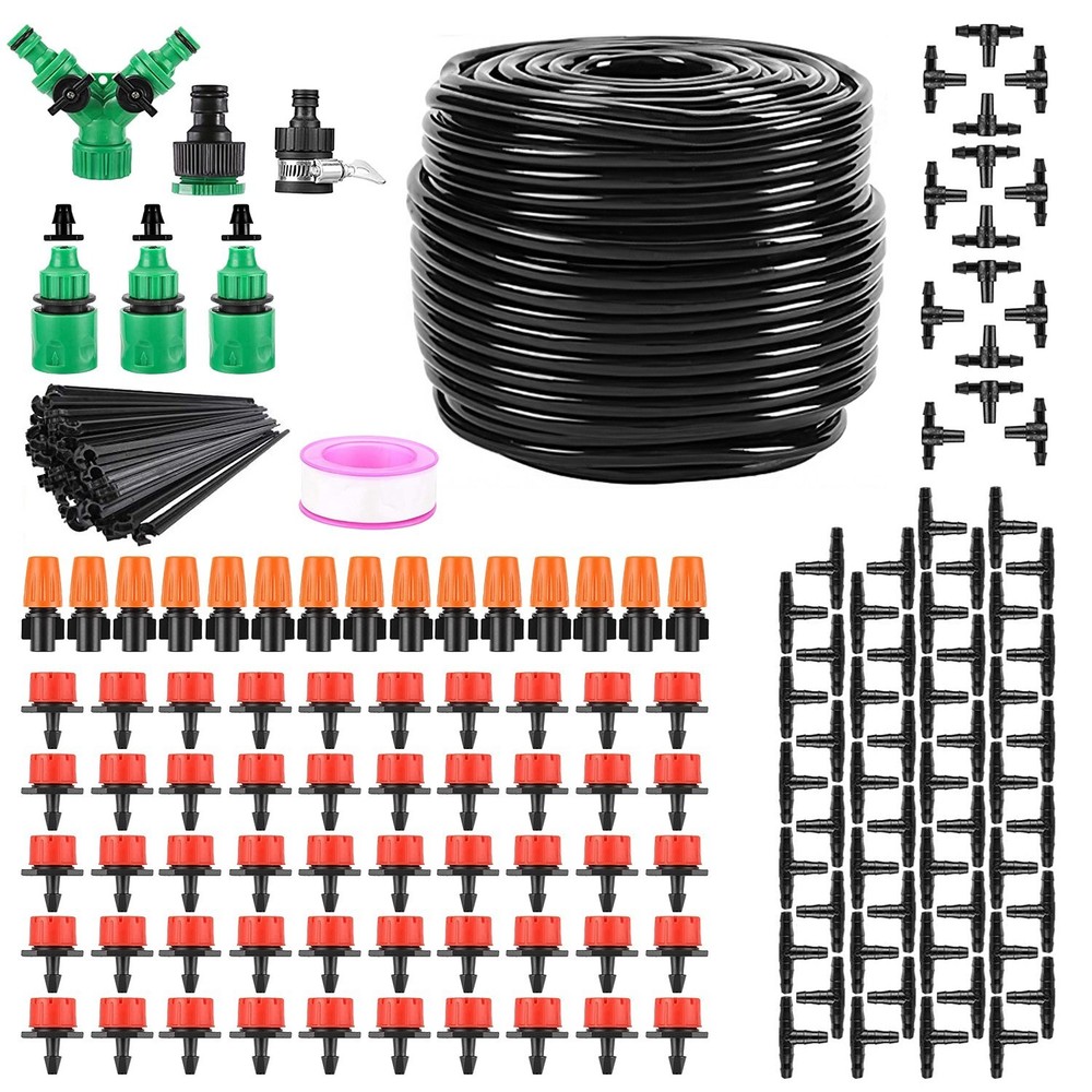 164FT Drip Irrigation Kit Automatic Garden Watering System for Lawn & Patio