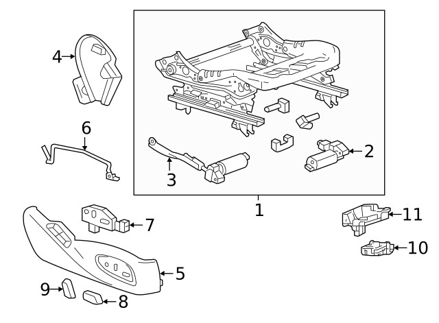 Genuine GM Outer Finish Panel Bracket 84459456
