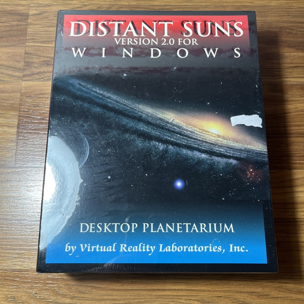 Distant Suns Version 2.0 For Windows PC CD ROM Desktop Planetarium New Sealed