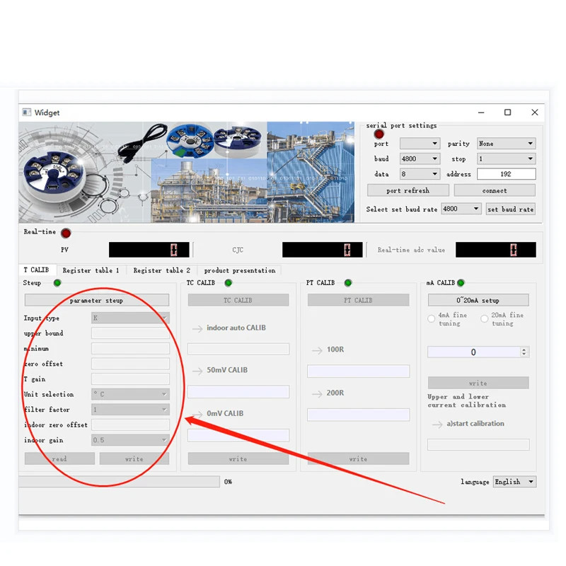 Thermocouple Temperature Transmitter Programmable Output Head-mounted Converter