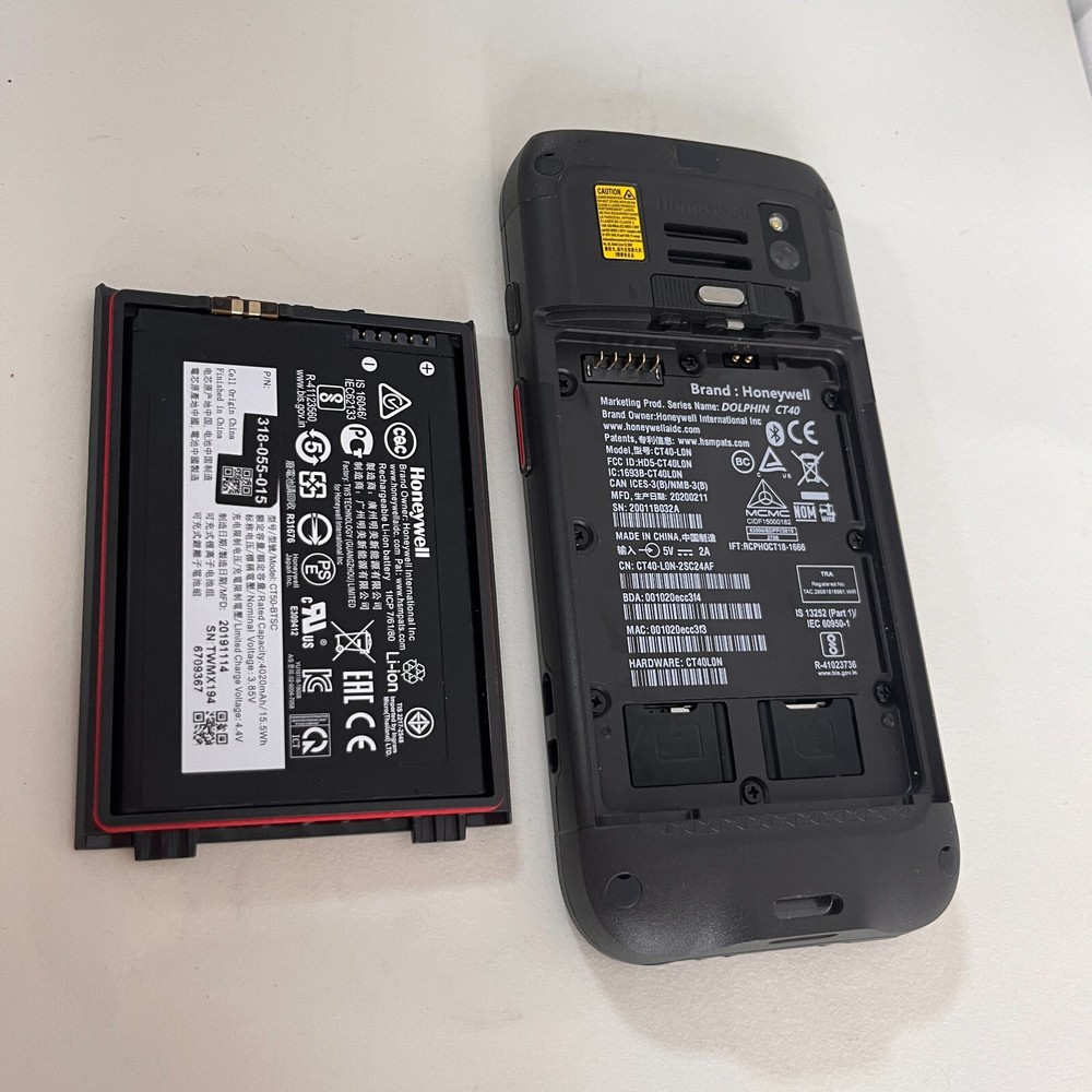 Honeywell Dolphin CT40-L1N Mobile Computer Scanner Android 9