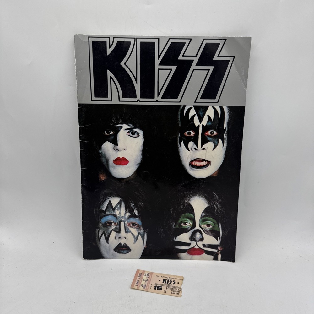 Vintage KISS 1979 Dynasty Tour Program Book Aucoin Management Includes Ticket