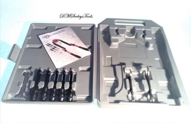 20" Long Arm Folding Handle Rivet Nut Tool Puller with Metric Mandrels
