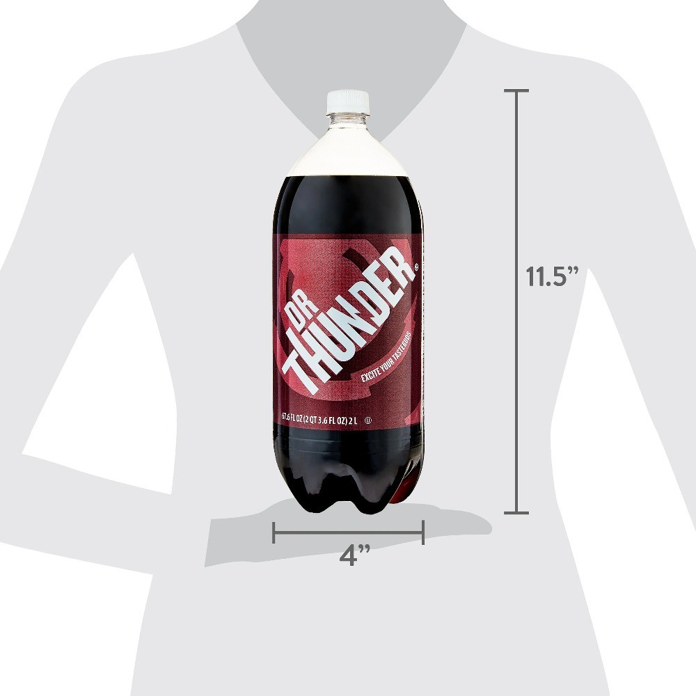 (8 pack) Great Value Dr Thunder, 2 Liter Bottle