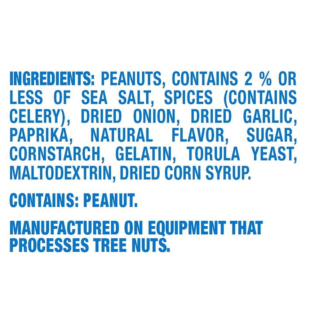 Planters Dry Roasted Peanuts 6 oz Packet