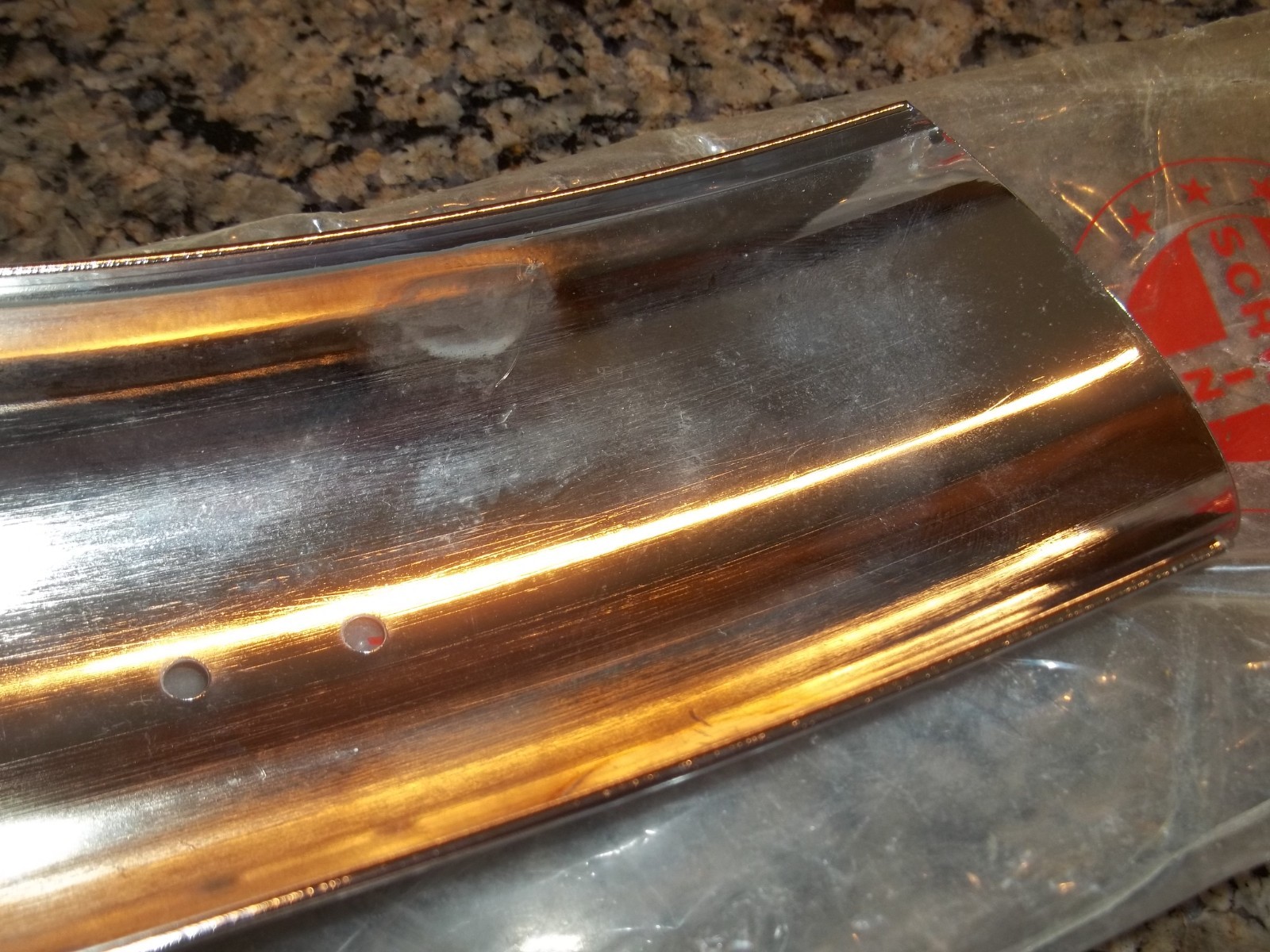 NOS 65/68 SCHWINN DELUXE STINGRAY FRONT CALIPER STYLE RAZOR-EDGE FENDER CHROME