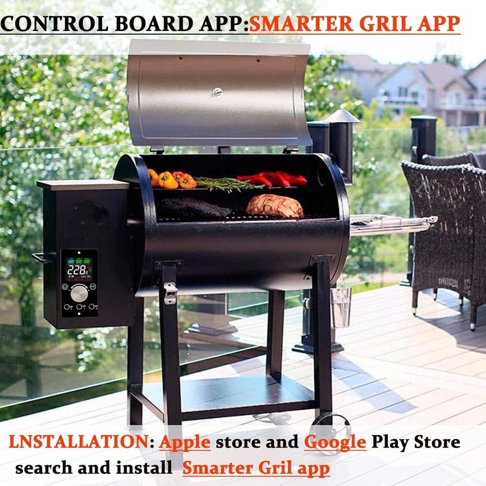 Replacement Pit Boss Digital Thermostat Controller Board with WiFi and Blueto...