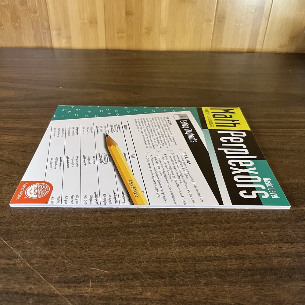 Math Perplexors Basic Level - Builds Logic Skills - 50 Problems Ages 6 and up