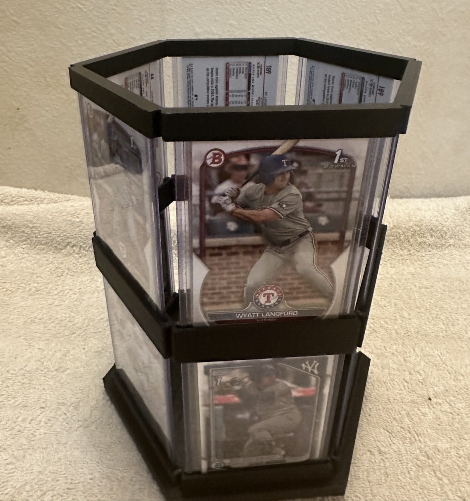 Toploader Six-sided spinning stand/display/holder