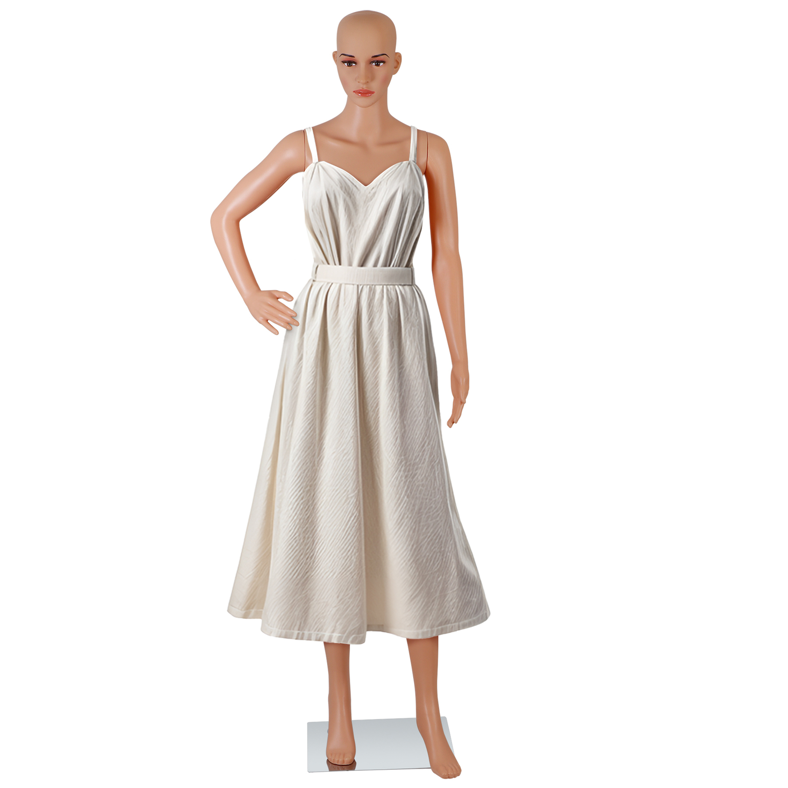 69 Inch Female Mannequin Full Body Dress Form Detachable Mannequin Stand w/Base