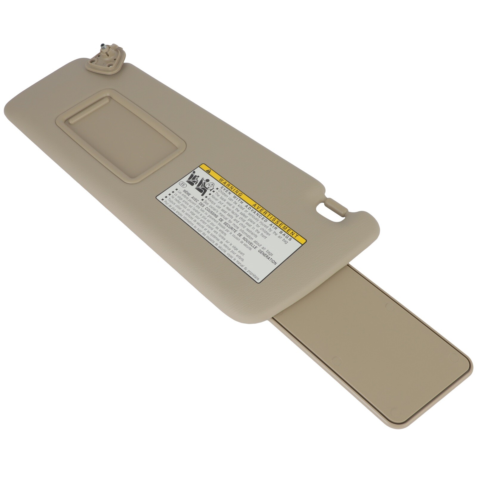 For 04-07 Toyota Highlande Sun Visor Driver LH W/O lamp Tan 2.4L 3.3L