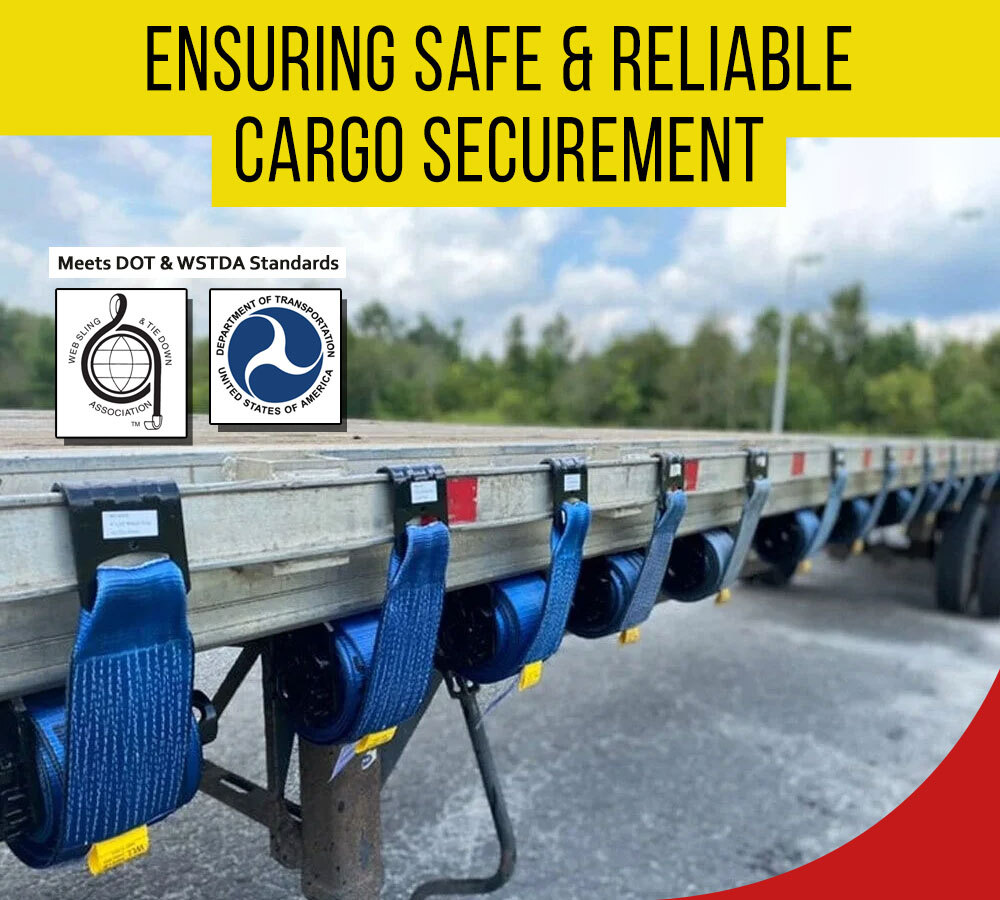 (10 Pack) 4"x30' Winch Straps Blue w/flat hook, WLL 5400 Flatbed Tie Down Strap