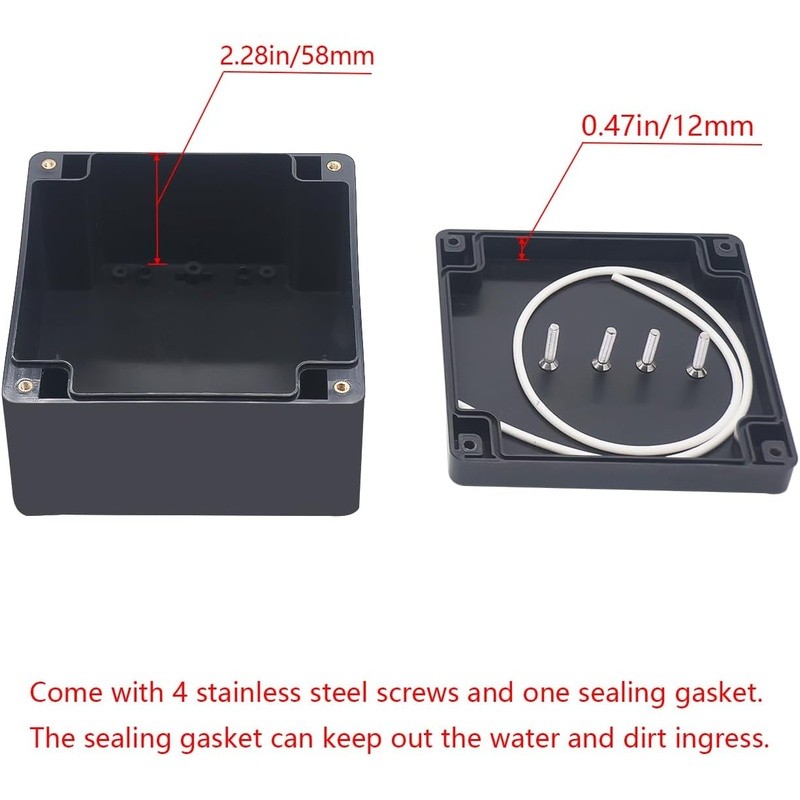 Waterproof Junction Box IP65 Electrical Enclosure DIY Projects Durable ABS New