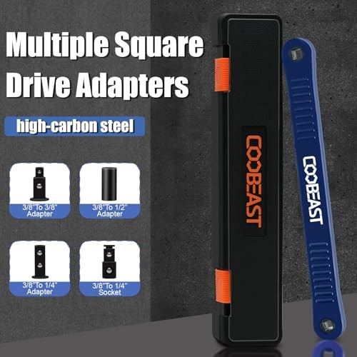 Offset Extension Wrench Impact Ready Socket Wrench Extender Tool Medium Blue