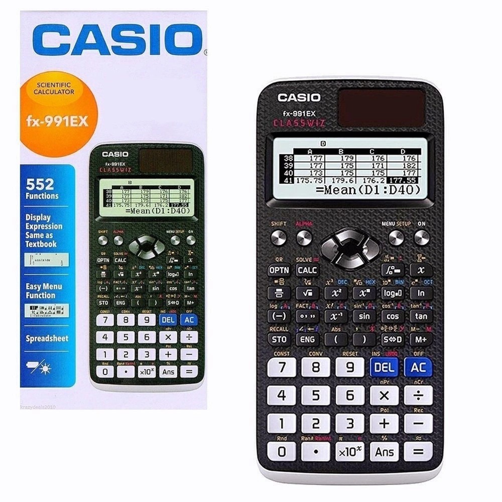 Casio Fx-991ex Classwiz Advanced Engineering Scientific Calculator-552 Function