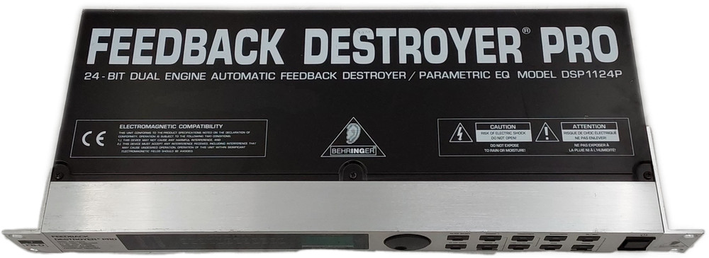 Behringer Feedback Destroyer Pro DSP1124P 24-Bit Digital Equalizer