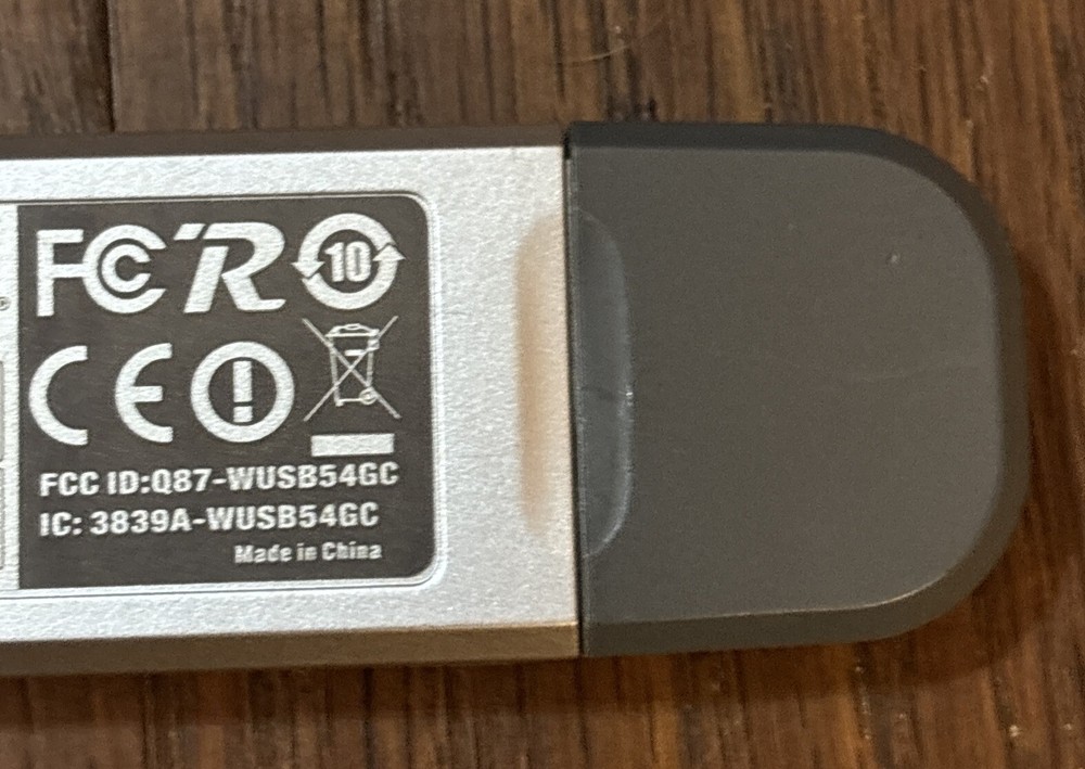 LINKSYS/CISCO SYSTEMS WUSB54GC COMPACT WIRELESS-G USB ADAPTER