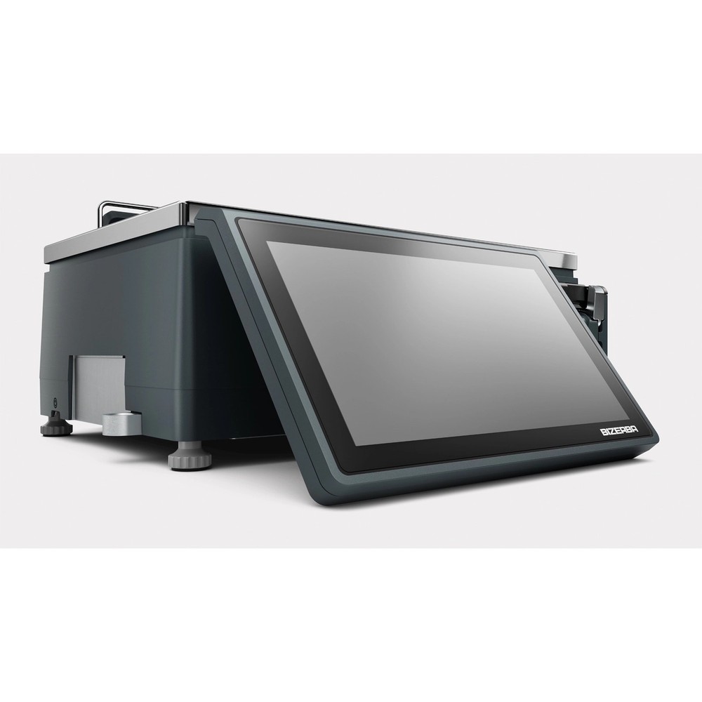 Bizerba XC 100 30lb Dual Range Touchscreen Label Printing Scale WiFi & Printer