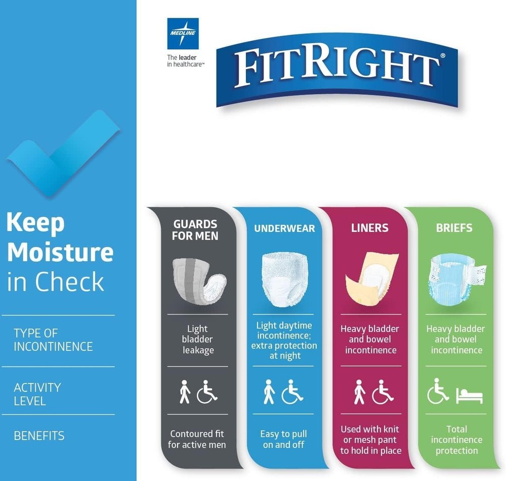 OptiFit Extra Incontinence Diapers, Large, 80 Ct