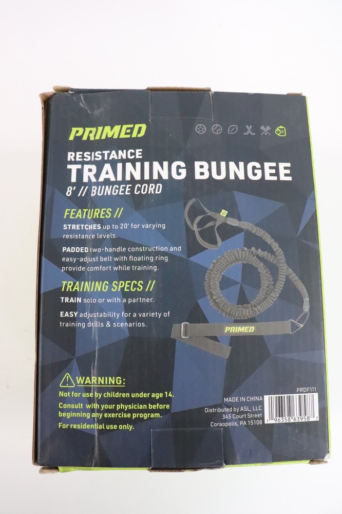 Primed Resistance Training Bungee Cord 8' Explosion Speed Strength