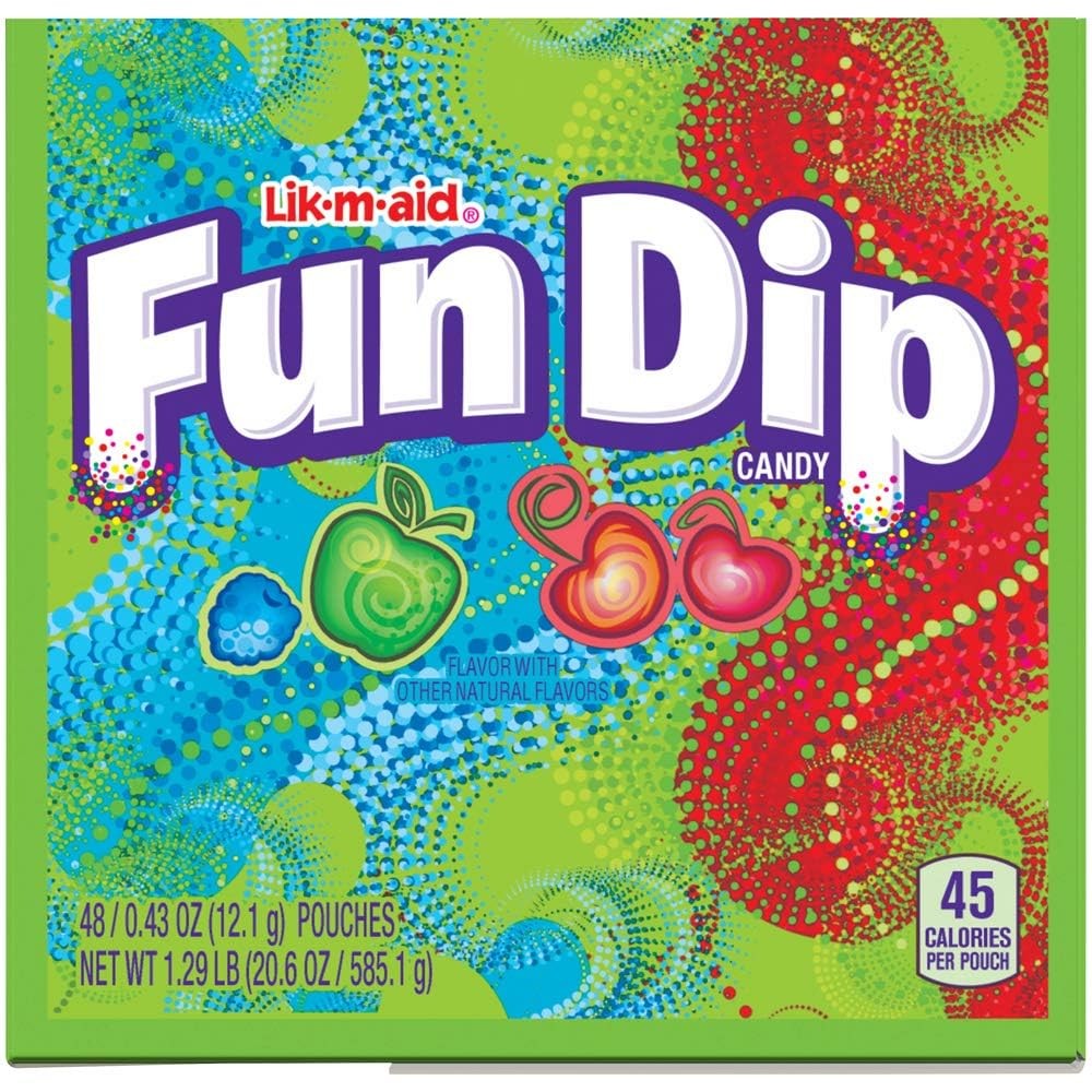 Fun Dip, Assorted Flavor Party Pack, 0.43 Ounce Packets (48 Count)