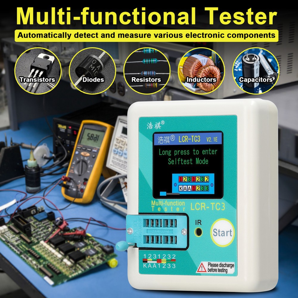Transistor Tester Voltage Regulator Diode Bipolar Transistor Tester K8C6