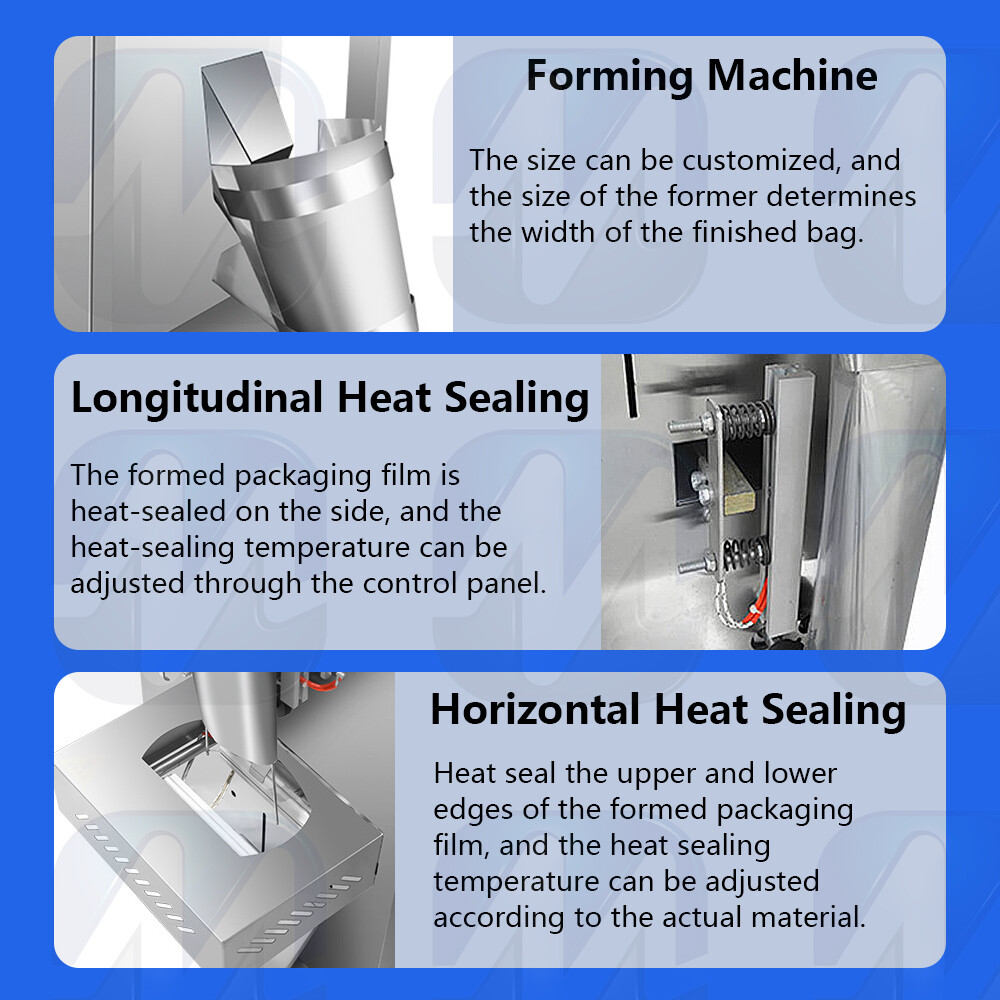 Powder granule packaging machine, fully automatic commercial vertical packaging