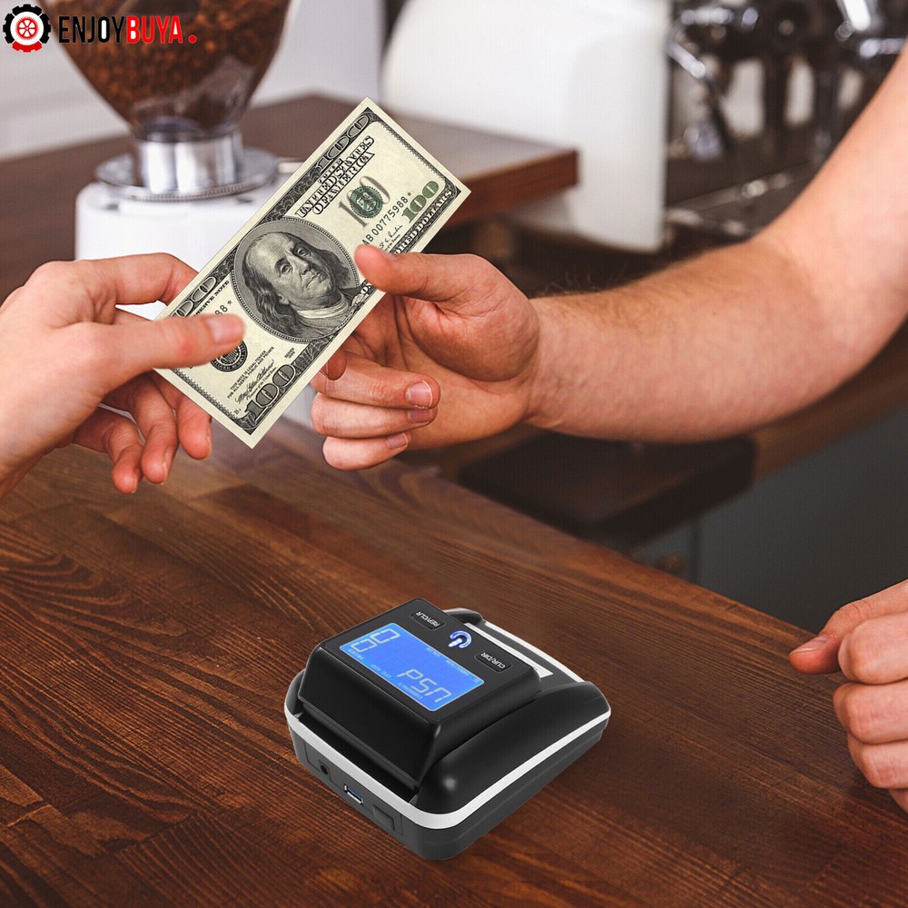 Automatic Bill Counter and Counterfeit Detector with UV, MG, IR Technology