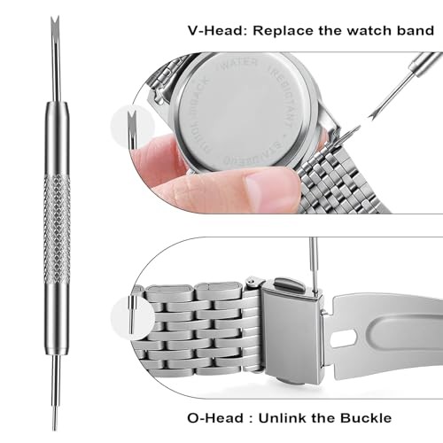 Solid Watch Link Removal Kit, Tools to Adjust and Remove Bracelets，Watch Strap