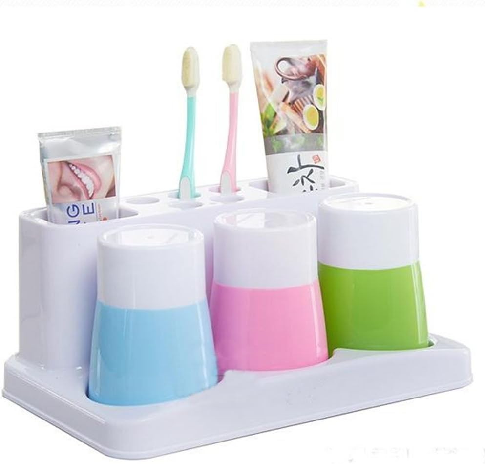 Toothbrush Toothpaste Holder Stand for Bathroom Storage Organizer Space-Saving