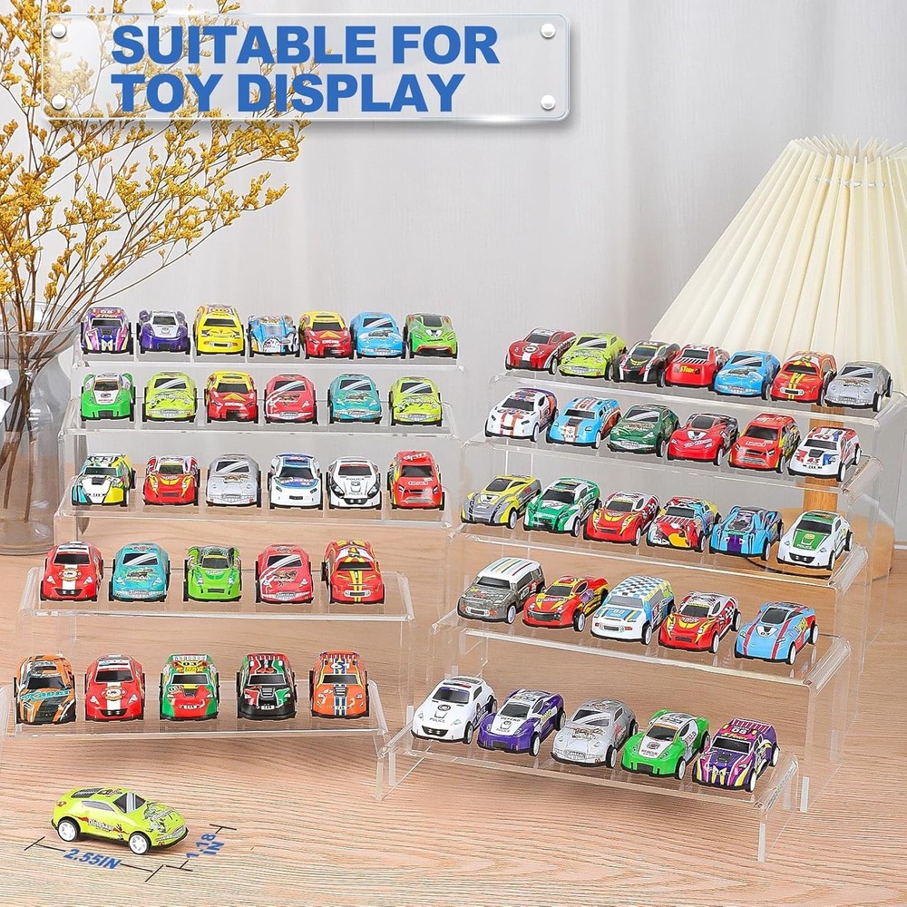 Large Acrylic Riser Set, 10 Pcs Transparent Display Stand