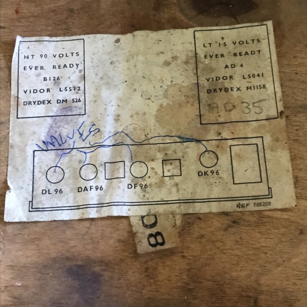 1950s VIDOR Radio Empty Case