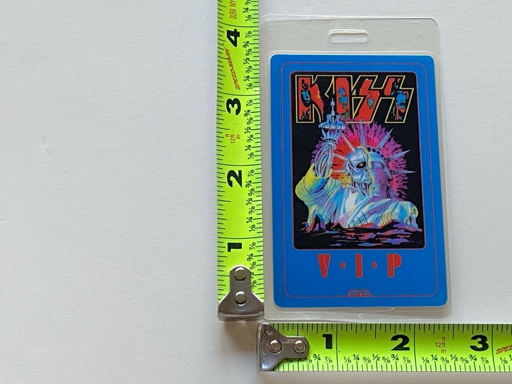 KISS vintage Band Laminate Backstage Pass VIP Revenge Concert Tour 1992