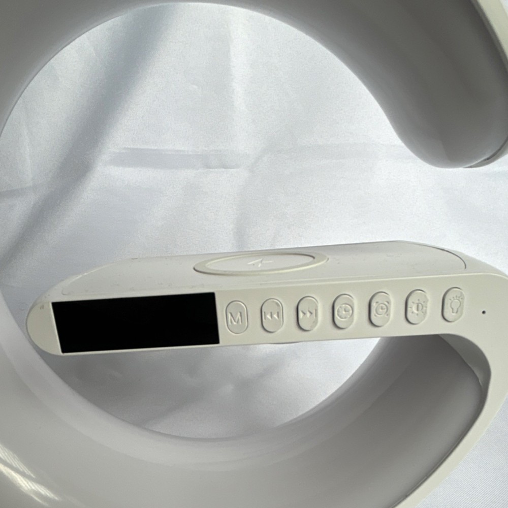 Smart Light Sound Machine White Noise Clock Night Light White