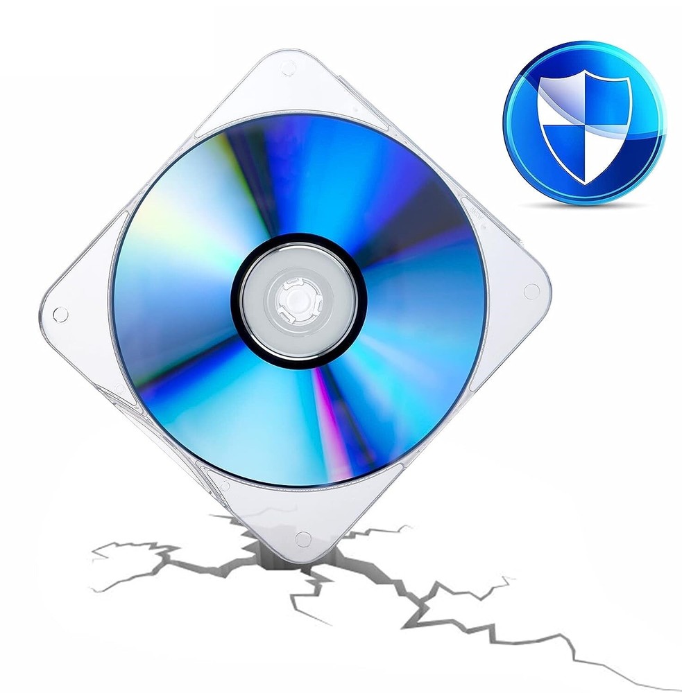 Premium CB11 Single CD Case Clam Shell Case Clear CD Mailer Slim Case DURASLIM
