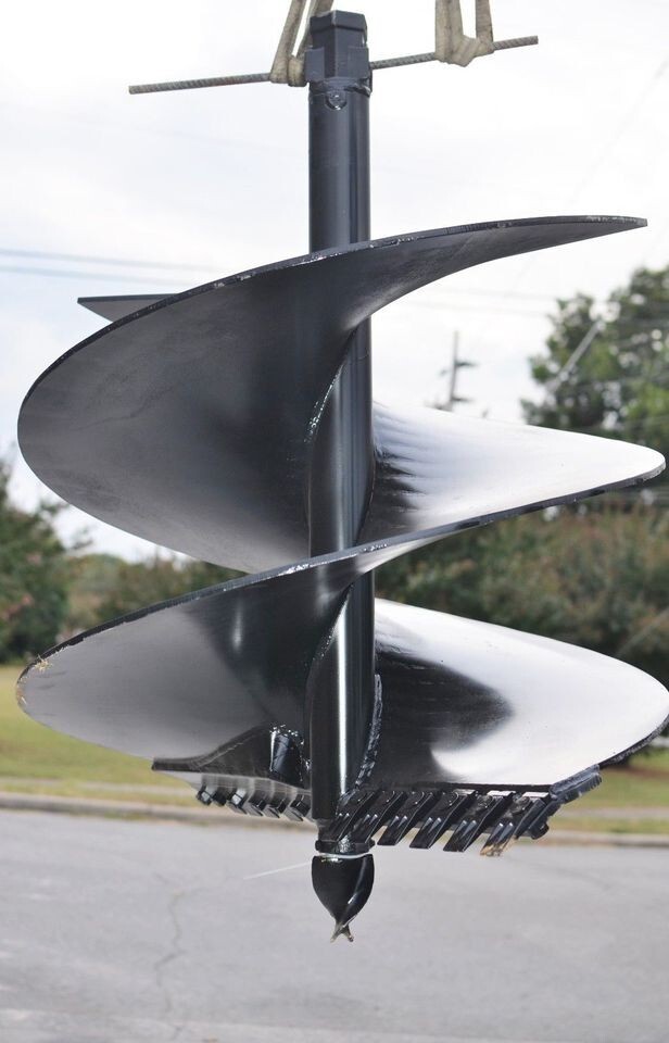 Lowe SQ-30H Skid Steer Auger Bit 30" Diameter, 2" Hex Shaft Collar, 48" Tall
