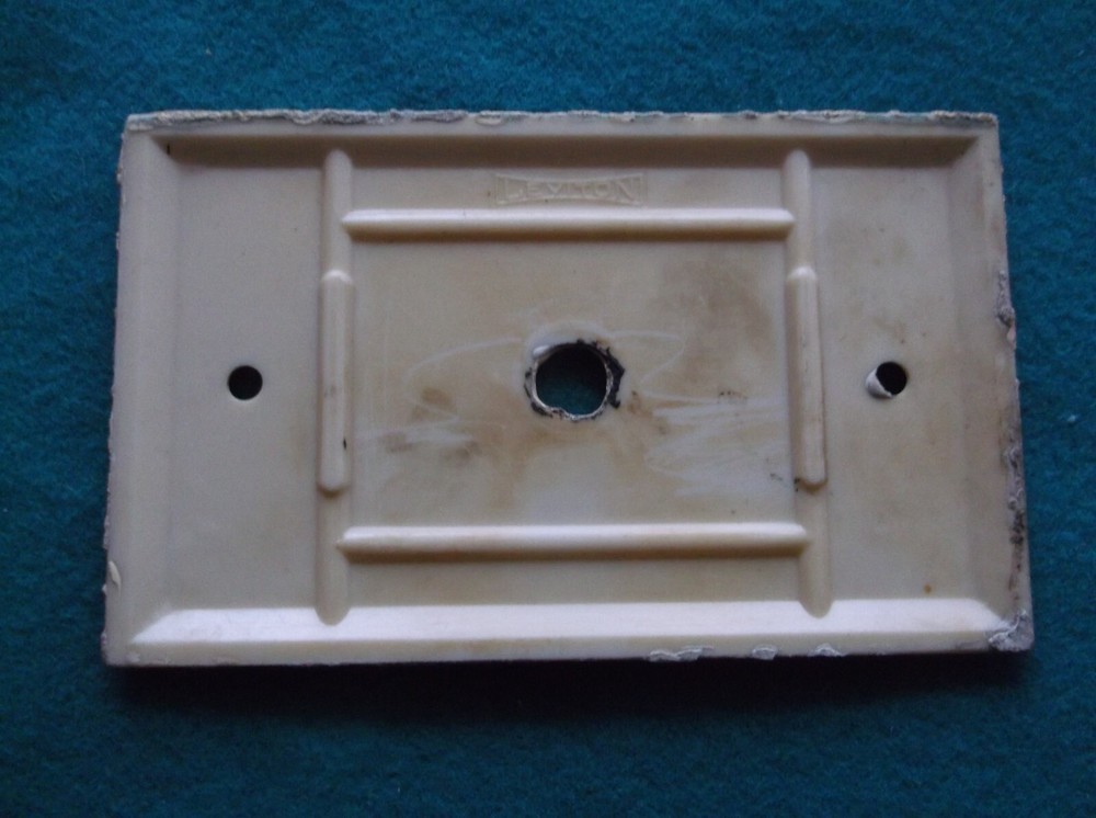 Vintage Leviton Single Push Button Wall Light Switch Plate Cover
