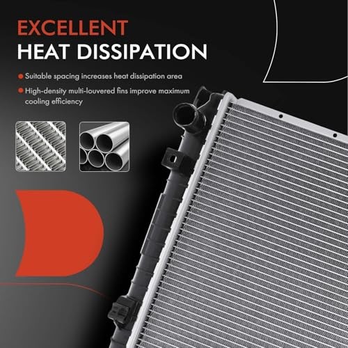 Engine Coolant Radiator Assembly - Compatible with Dodge Ram 1500 2004-2008