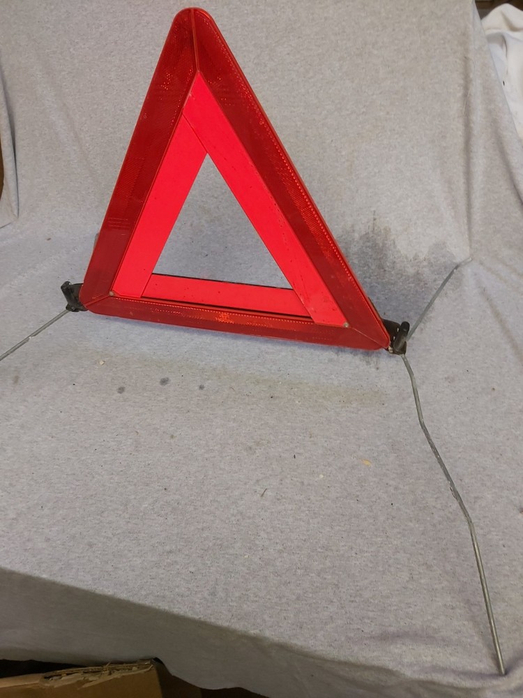 Foldable Warning Triangle, By     SAAB.      In case. 17" Wide