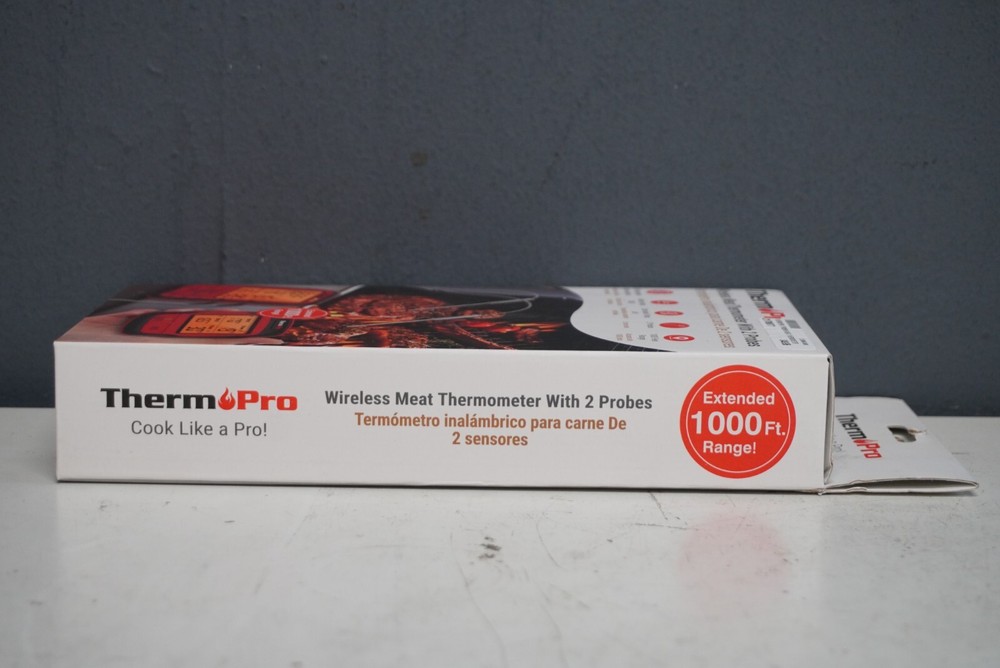 THERM PRO Wireless Meat Thermometer with Long Wireless Range & 2 Probes